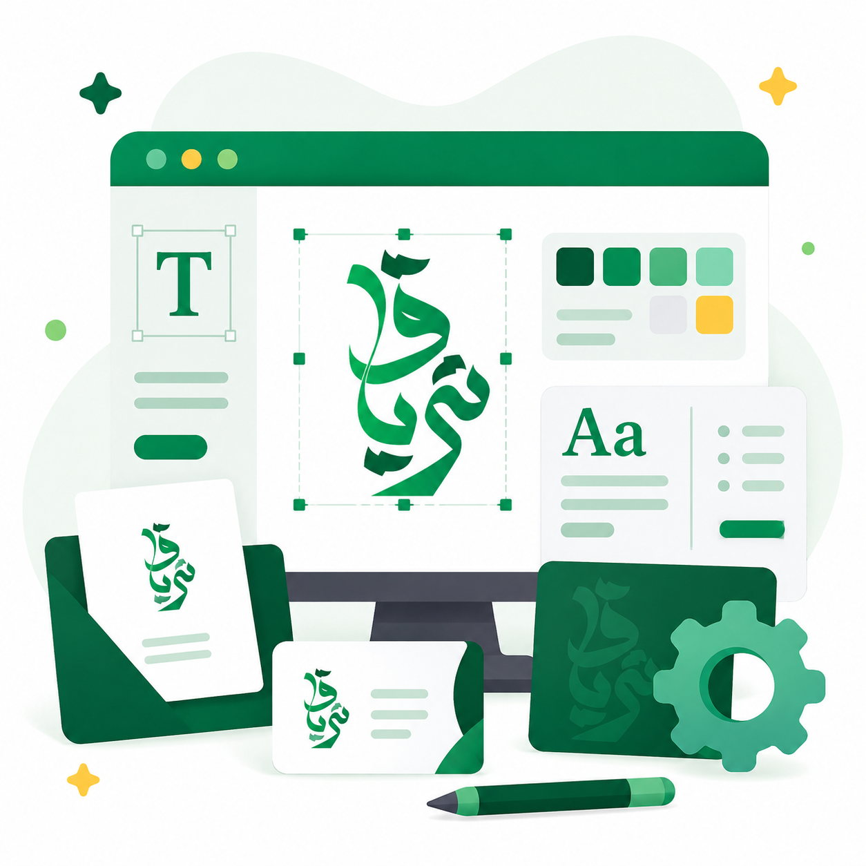 خدمة تصميم الهوية التجارية - مؤسسة ترياق